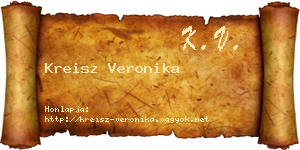Kreisz Veronika névjegykártya